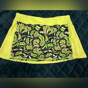 Fila Yellow Black Tennis Skirt